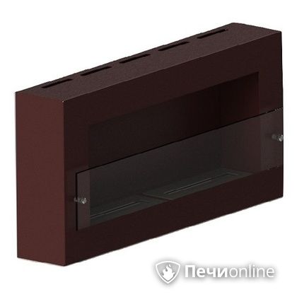 Биокамин ЭкоЛайф Window Fat II Glass black burgundy Арома в Саратове